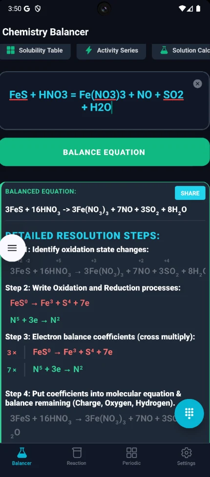ChemCalc Pro: Chemistry Solver screenshot